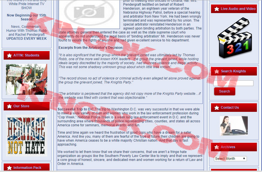 kkk site screenshot
